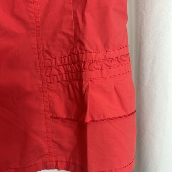 DIOTIMA, cap sleeve, embroidered, red top, SIZE S. GUC. - Picture 5 of 9